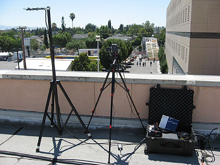 SJ RACES ATV kit deployed on convention center roof