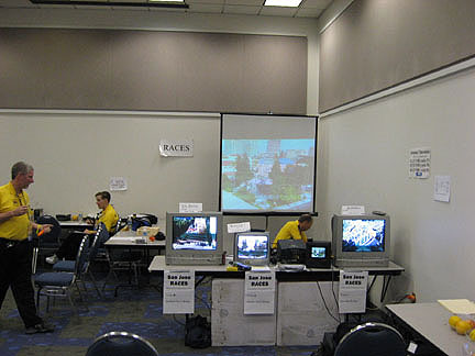 Received ATV transmissions at SJ RACES Grand Prix command post