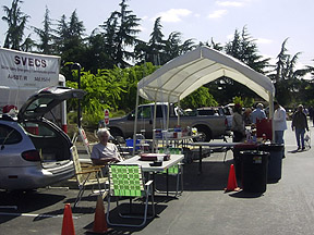 J-pole antennas at DeAnza electronics flea market